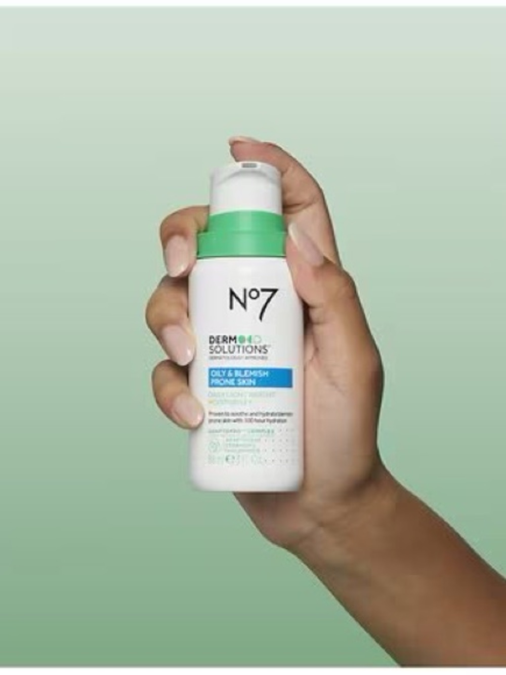 Derm Solutions Oily & Blemish Prone Skin Daily Detox Gel Cleanser - Green/White